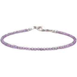 RIVALUXE | Amethyst Healing Crystal Anklet/Bracelet – 2mm Natural Purple Stone Dual Wear Jewelry-picture-51