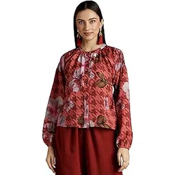 river by Narendra Kumar Premium Designer Women's Geometric Print Top-picture-56