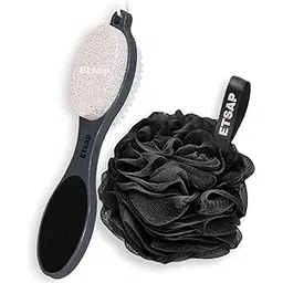 RIXTEC 4 In 1 Foot Pedicure Brush Kit Tool, Multicolor, Plastic, Foot Pedicure Brush, Cleanse and Buff, for Feet, Toes, Nails Cleaning-picture-56