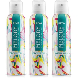 riya Melody Orchestra Body Spray |Deodorant for Unisex | Pack Of 3 150 Ml Each Deodorant Spray - For Women-picture-21