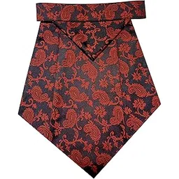 riyasat Cravat Ties for Men Paisley Cravat for Men Wedding Jacquard Woven Men,s Cravat Tie With Pocket Square-picture-19