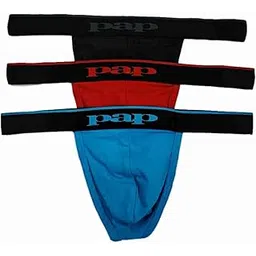 RIZZY Mens Cotton G-String Thongs (Pack of 3)-picture-27