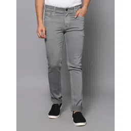 rj denim Men Slim Mid Rise Grey Jeans-picture-13