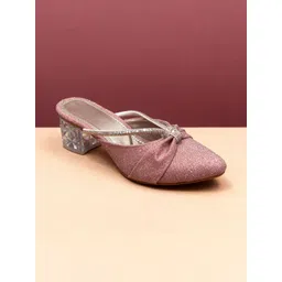 RJ FOOTWEAR Textured Party Block Mules-picture-33