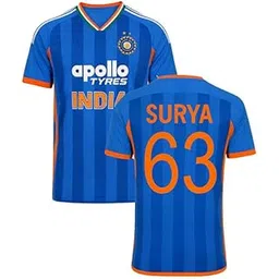 RJM Surya New T20 World Cup India Cricket Jersey 2026-2027 for (Kids,Boys,Men)-picture-12