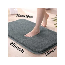 RJVT Grey Microfibre 1400 GSM Bath Rugs-picture-40