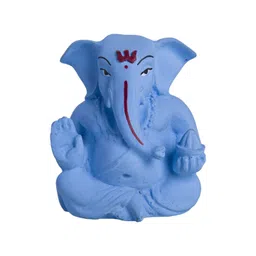 RKONECT Blue Metal Prayer Room Tiny Lord Bal Ganesha Showpiece - 3-Inch-picture-36