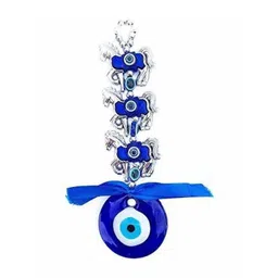RKONECT Silver-Toned & Blue Horse Evil Eye Wall Hangings-picture-29