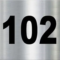 rl digital units Number Plate 102 Room, Hotel, Hospital, Lodge,Apartment, Flat,Door No,College, Library, Rack Numbers Warehouse, Steel Brushed Type Color Steel Plate with PVC Waterproof Black Sticker-picture-37