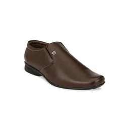 RL Rocklin Men Men Brown Solid Formal Slip-Ons-picture-22