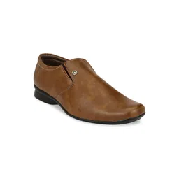 RL Rocklin Men Men Tan Brown Textured Formal Slip-Ons-picture-13