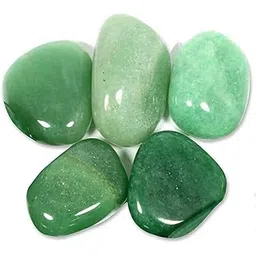 RLS 100% Natural Superior Green Aventurine Energized Crystal Larger size Tumble Stone (125 gm approx) for money recovery & gain, Reiki Healing for Wealth matters, Lost Money on cheat, Wisdom for children, Spritual Energy, Home & Office Decor | Feng Shui, Upratna Gemstone Gemstone PACK of 5 TUMBLES-picture-25