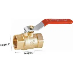 RN 25mm Forged Brass 2 Way Nickel Plated Ball Valve, RNBV171025 image 2