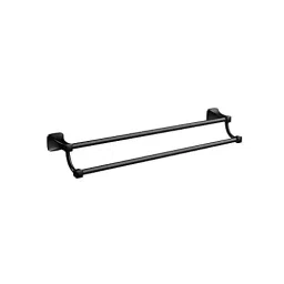 RN Stainless Steel Black Chrome Finish Wall Mount Towel Holder for Bathroom, 8002-picture-39