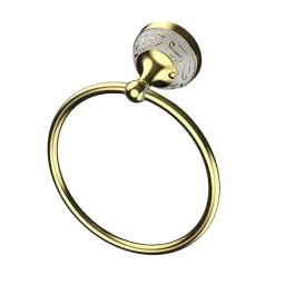 RN Stainless Steel Gold Chrome Finish Wall Mount Towel Holder for Bathroom, 8043-picture-18