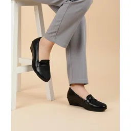 roadster Formal Office Platform Heel Wedges Slip On Casuals For Women-picture-14