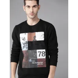 Roadster Men Black & Brown Printed Sweatshirt-picture-19