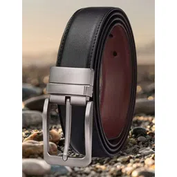 Roadster Men Black Artificial Leather Formal Belt-picture-11