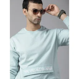 Roadster Men Blue Printed Sweatshirt-picture-29