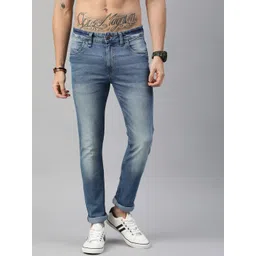 Roadster Men Blue Skinny Fit Mid-Rise Clean Look Stretchable Jeans-picture-34