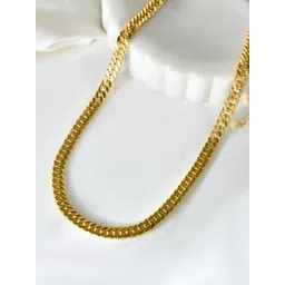 Roadster Men Brass Gold-Plated S-Hook Handcrafted Minimal Chain-picture-19