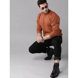 Roadster Men Brown Antiviral & Antibacterial protection Sweatshirt-picture-11