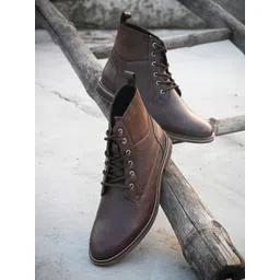 Roadster Men Brown Faux Leather Boots-picture-18