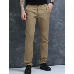 Roadster Men Brown Mid Rise Relaxed Fit Easy Wash Cotton Trouser-picture-41