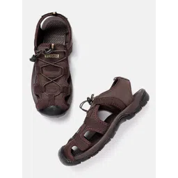 Roadster Men Coffee Brown Solid Sports Sandals-picture-39