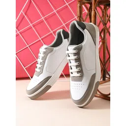 Roadster Men Colourblocked PU Sneakers-picture-10