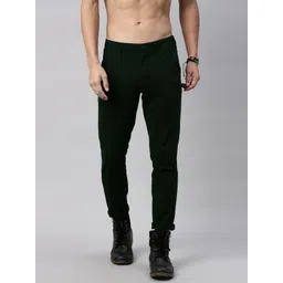 Roadster Men Green Regular Fit Solid Chinos-picture-30
