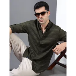 Roadster Men Horizontal Stripes Casual Shirt-picture-10