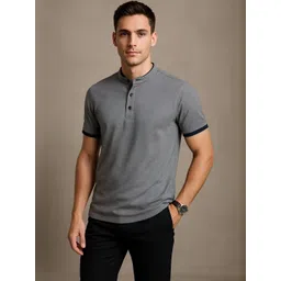 Roadster Men Mandarin Collar T-shirt-picture-39