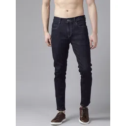 Roadster Men Navy Blue Slim Fit Mid-Rise Clean Look Stretchable Jeans-picture-13
