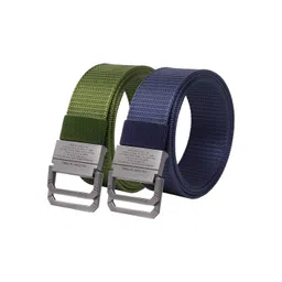 Roadster Men Pack Of 2 Textured Army Belt-picture-30