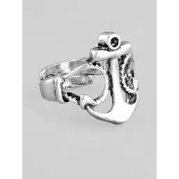 Roadster Men Silver-Plated Finger Ring image 4