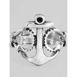 Roadster Men Silver-Plated Finger Ring image 2