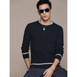 Roadster Men Solid Pullover-image-42