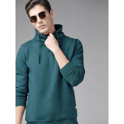 Roadster Men Teal Blue Solid Sweatshirt-picture-21