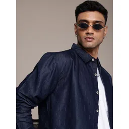 Roadster Men Textured Relaxed Fit Casual Shirt-picture-35