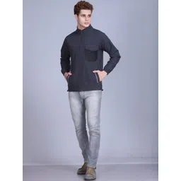 Roadster Men Windcheater Training or Gym Open Front Jacket-picture-29