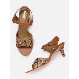 Roadster Snake Skin Textured Slim Heels-picture-40