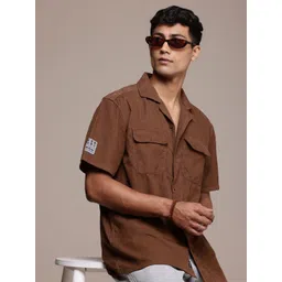 Roadster The Life Co. Corduroy Pure Cotton Opaque Relaxed Fit Casual Shirt-picture-14