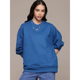 Roadster The Life Co. Drop-Shoulders Sweatshirt-picture-16