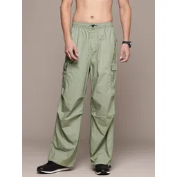 Roadster The Life Co. Loose Fit Pure Cotton Cargos Trousers-picture-12