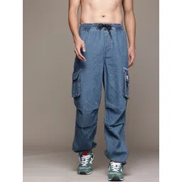 Roadster The Life Co. Men Parachute Fit Cargo Style Pure Cotton Jeans-picture-15