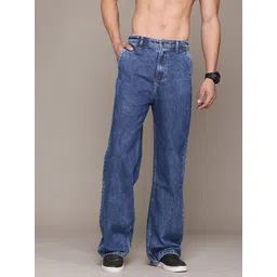 Roadster The Life Co. Men Wide Leg Non-Stretchable Pure Cotton Jeans-picture-34
