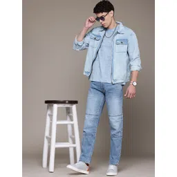 Roadster The Life Co. Non-Stretchable Paneled Pure Cotton Jeans-picture-12