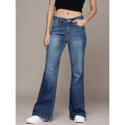 Roadster The Life Co. Women Flared Heavy Fade Stretchable Jeans-picture-37