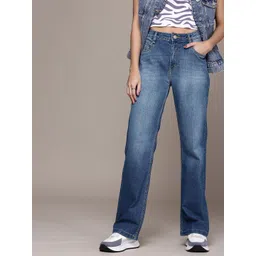 Roadster The Life Co. Women Straight Fit Heavy Fade Stretchable Jeans-picture-32